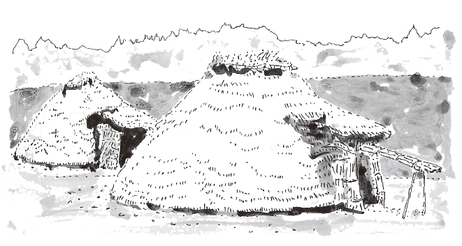 地熱の力・高床と土座